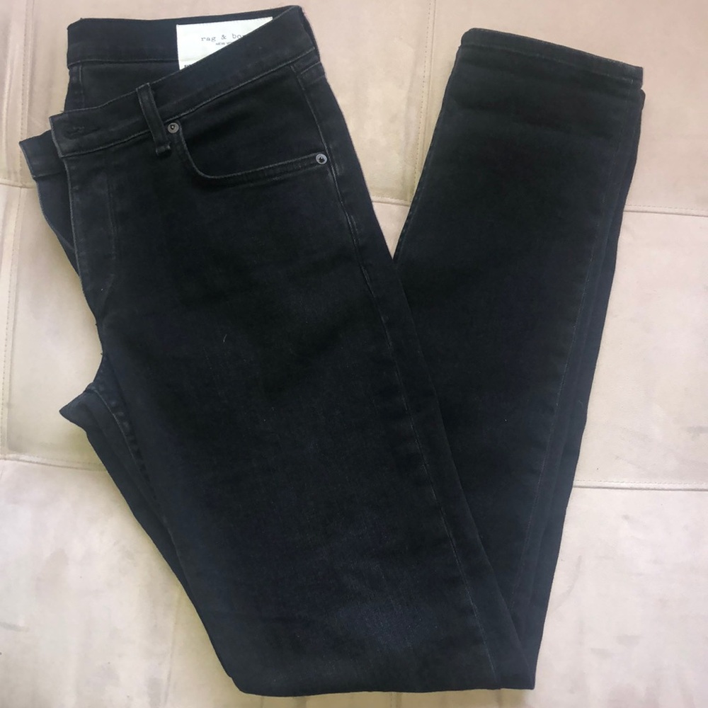 Rag & Bone Black Slim Fit 2 Jeans 32W